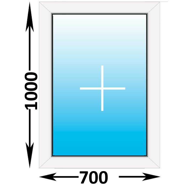 Пластиковое окно Veka WHS глухое 700x1000 (ширина Х высота) (700Х1000)