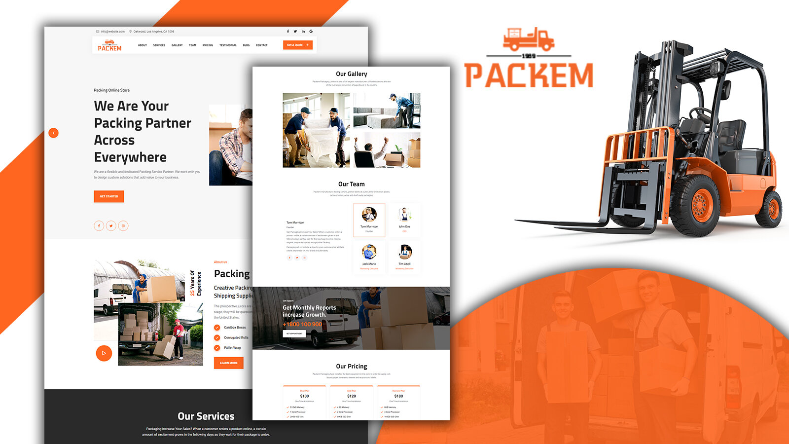 Шаблон Wordpress Jumboo-Packem Moving Company & Shipping Theme WordPress