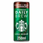 Холодный кофе Starbucks Daily Brew Chocolate с молоком со вкусом шоколада (Дания), 250 мл - изображение