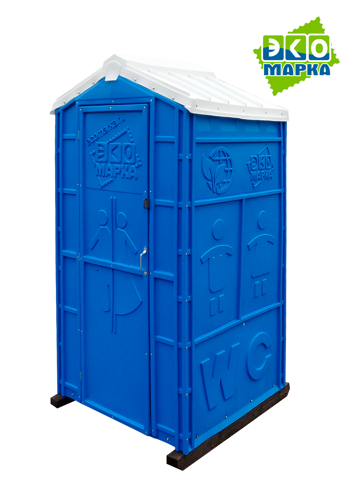 Мобильная туалетная кабина «стандарт экомарка-мд» (синий)
