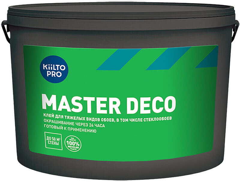 KIILTO Master Deco клей для стеклообоев готовый (10л)