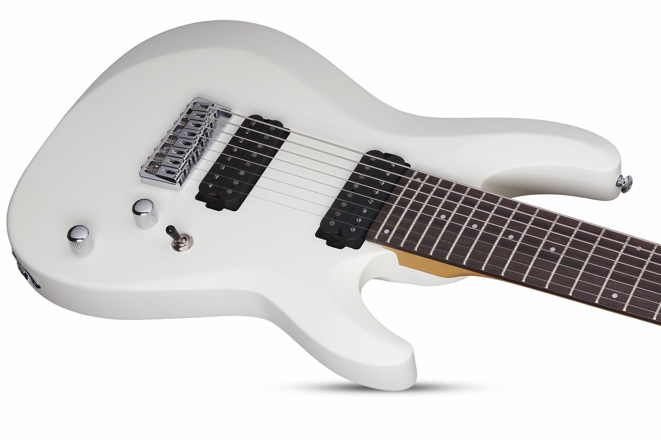 Schecter C-8 Deluxe SWHT Гитара электрическая восьмиструнная крепление грифа: на болтах