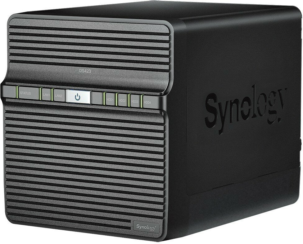 ABC Сетевое хранилище данных (NAS) Synology DS423 для 4x3.5/2.5 SATA HDD (USB3.2 1Гбит LAN)