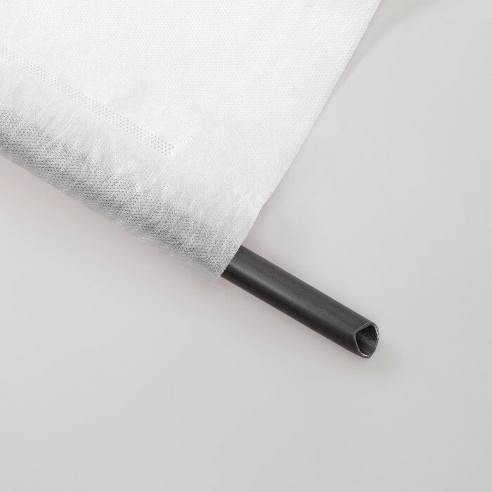 фото Парник прошитый, длина 3 м, 4 дуги из пластика, дуга L = 2.4 м, d = 16 мм, спанбонд 35 г/м², «уДачный»