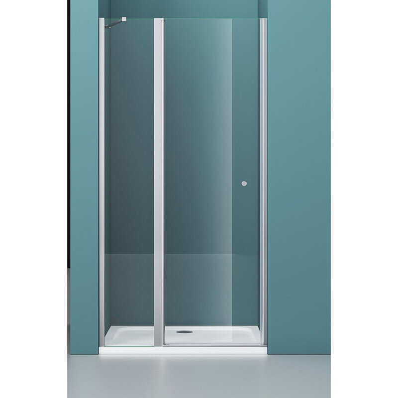 BelBagno Душевая дверь в нишу Etna, 90 х 195 см, стекло прозрачное, профиль хром, ETNA-B-12-60/30-C-Cr