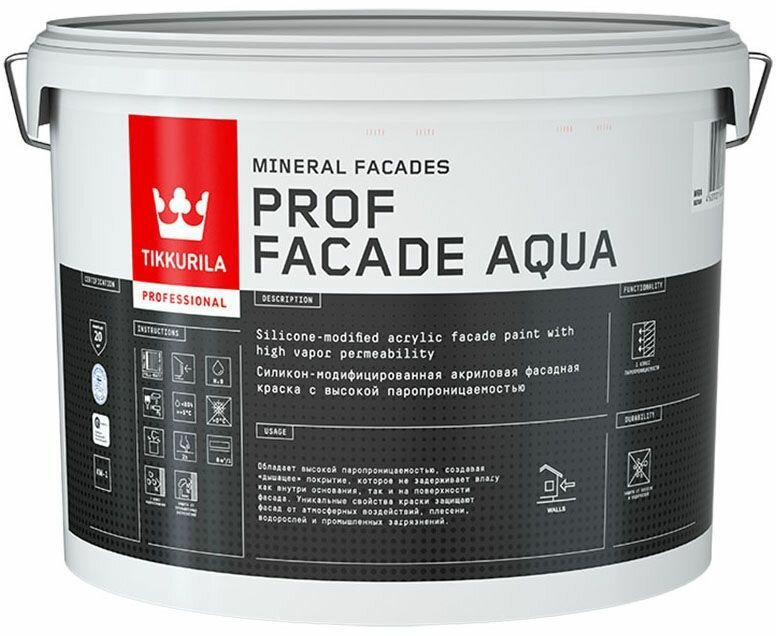 Краска акриловая Tikkurila Prof Facade Aqua