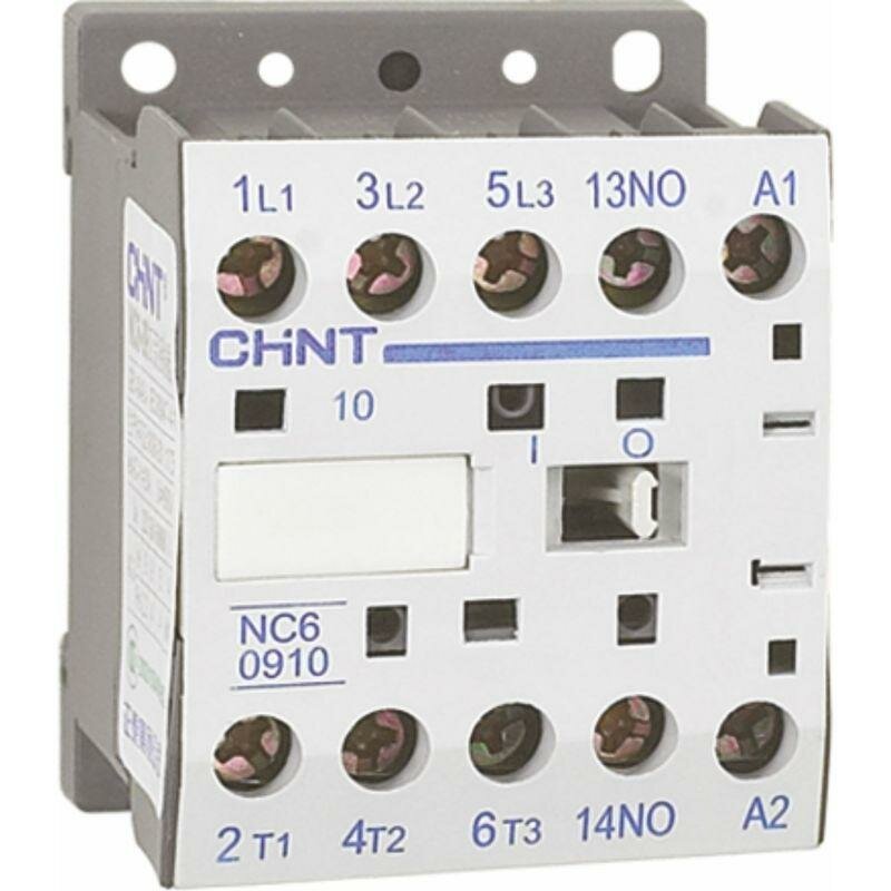 Контактор NC6-0910 9А 24В 50Гц 1НО (R) | код.247577 | CHINT (3шт.в упак.)