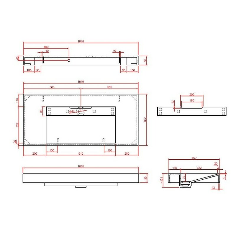 Раковина Boheme Armadi Art Flat 100 859-100-CLCT Белый мрамор - фотография № 5