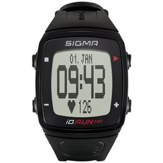 Спортивные часы-пульсометр SIGMA SPORT iD.RUN HR black, 24900, черный, без нагрудного датчика