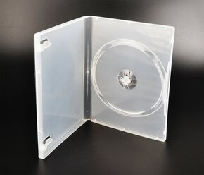 DVD Box. 14 мм (белый, глянцевый, низкий шпиндель) (комплект из 6 шт.)