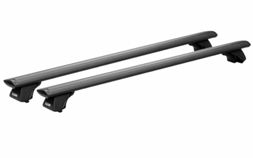 Багажник на крышу LUX классик черные дуги аэро-тревел (82мм) 1,2м Рено Лагуна 3 универсал 2008-2015, а:LUX.0703