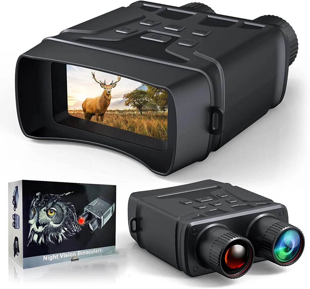 Цифровой бинокль Night Vision Binoculars, прибор ночного видения с экраном с 5-ти кратным увеличением