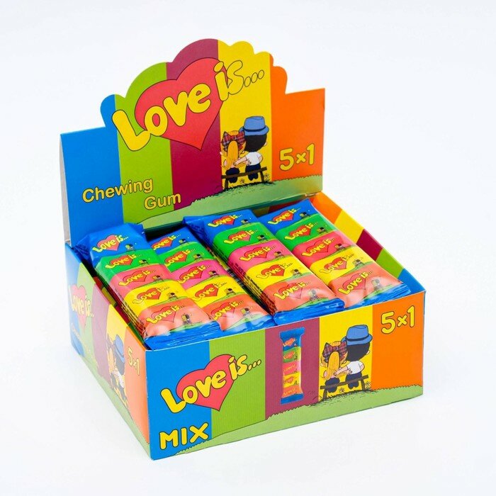 Жевательная резинка Love is mini mix, ассорти, 420 г 7772850 - фотография № 2