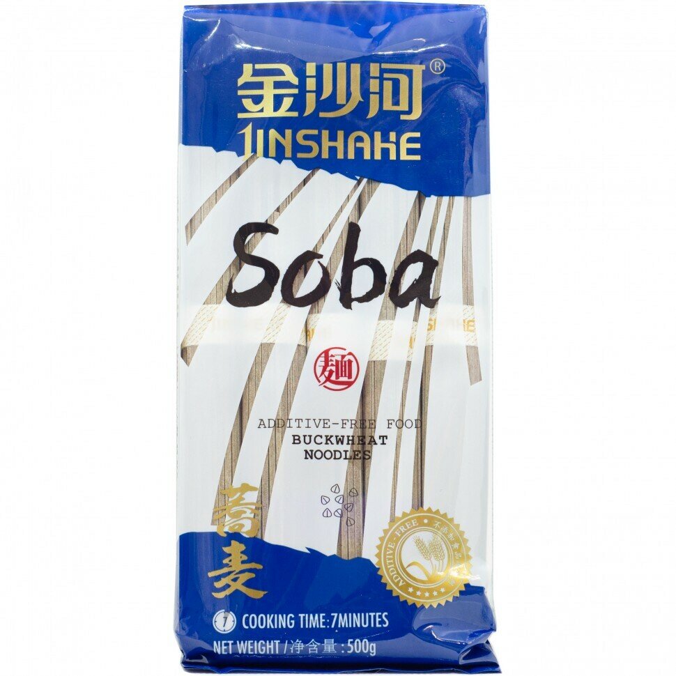 Лапша Соба Jinshahe Soba Noodles, 500 г, 2 шт - фотография № 2