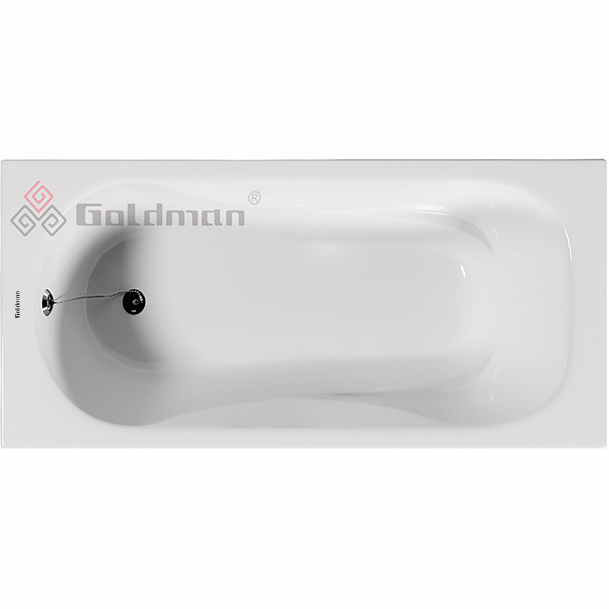 Ванна Goldman Donni, 170 x 80 см, Чугун, DN17080