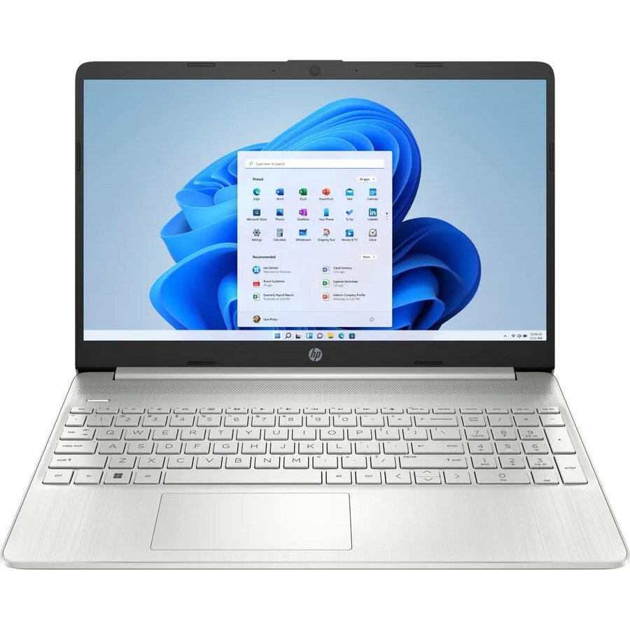 Ноутбук HP 15z-ef2000, 15.6" (1920x1080) IPS/AMD Ryzen 7 5700U/12ГБ DDR4/512ГБ SSD/Radeon Graphics/Windows 11 Home, серебристый [2J4V8AV]