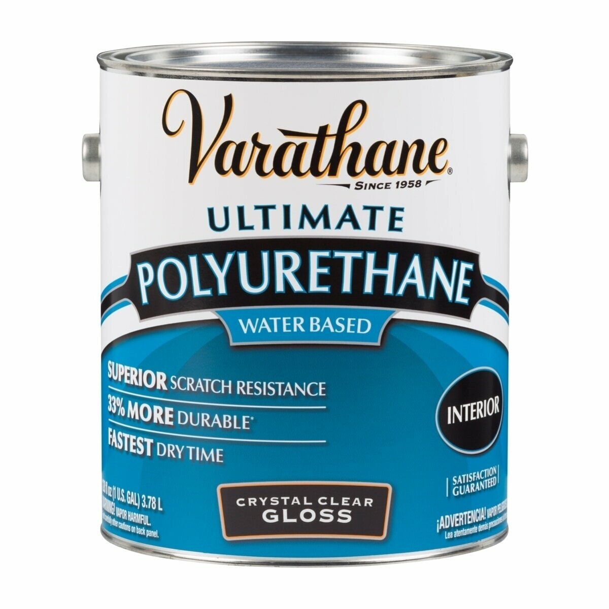 Полиуретановый лак на водной основе для внутренних работ Varathane Ultimate Polyurethane Water Based 3,78 л Глянцевый 200031