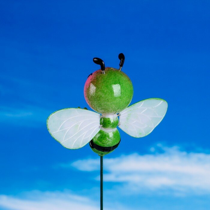 Штекер садовый "Пчелка" 10х14см, 40см, микс - фотография № 2