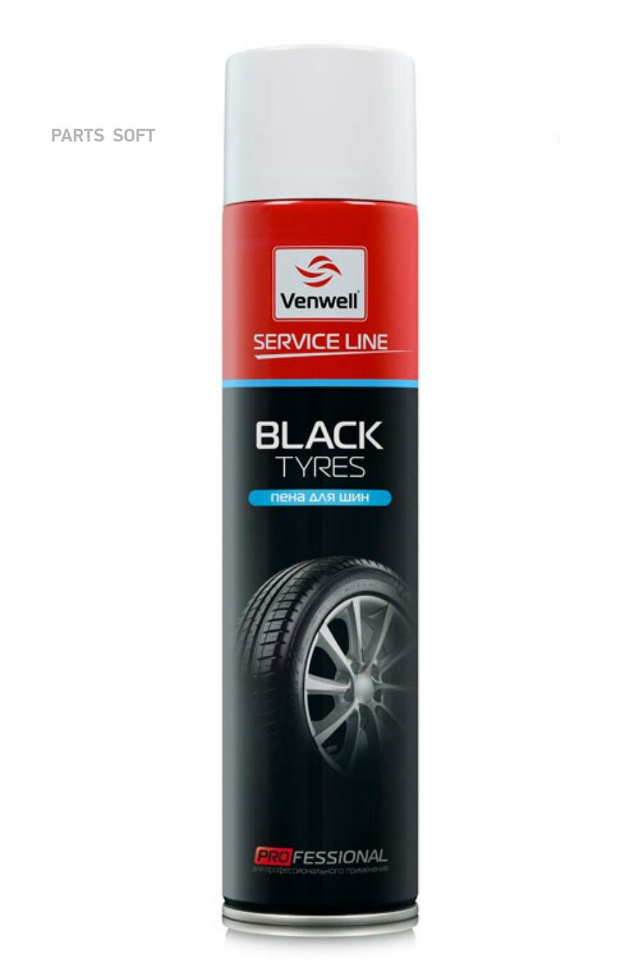 Пена для шин BLACK Tyres 800 мл. VENWELL / арт. VWSL012RU - (1 шт)