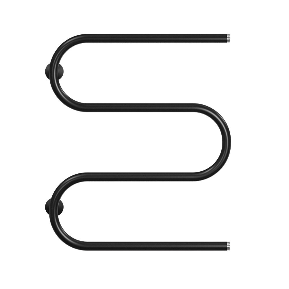 фото Полотенцесушитель водяной MyFrea 600х500 мм м-образный черный