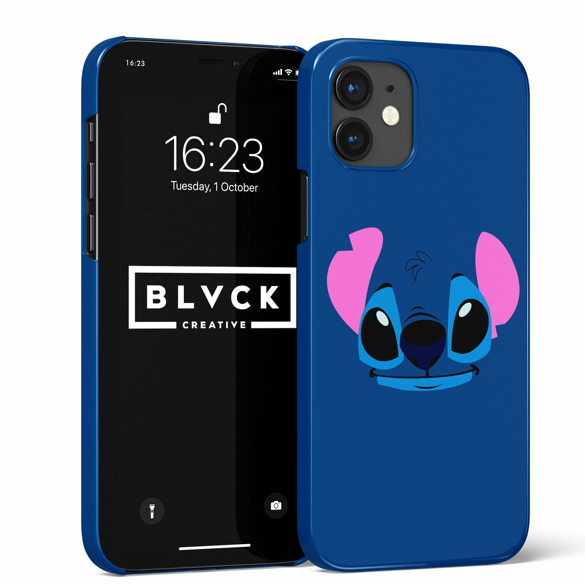 Чехол для IPhone 13 с рисунком "Lilo and Stitch" / Накладка с принтом Лило и Стич