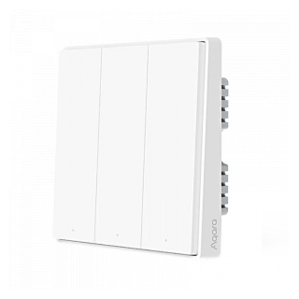 Xiaomi Умный выключатель Xiaomi Aqara Smart Wall Switch D1 (Тройной без нулевой линии) White (QBKG25LM)