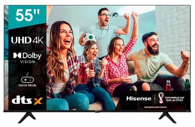 ЖК-телевизор Hisense 55"" 55A6BG LED Ultra HD Black