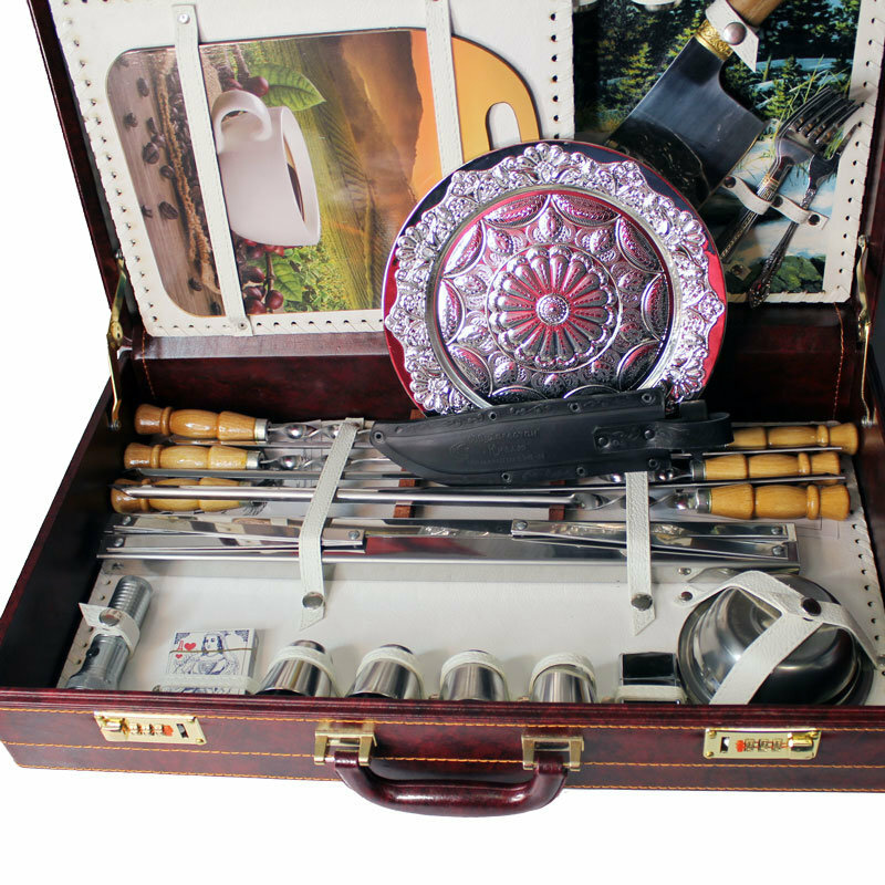 Подарки Подарочный шашлычный набор для пикника st29-2 (47 предметов) - фотография № 3