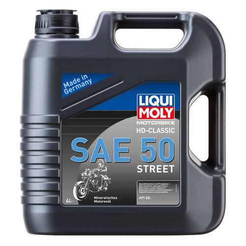 Моторное масло LIQUI MOLY Motorbike HD-Classic Street, SAE50, 4л, минеральное [1230]