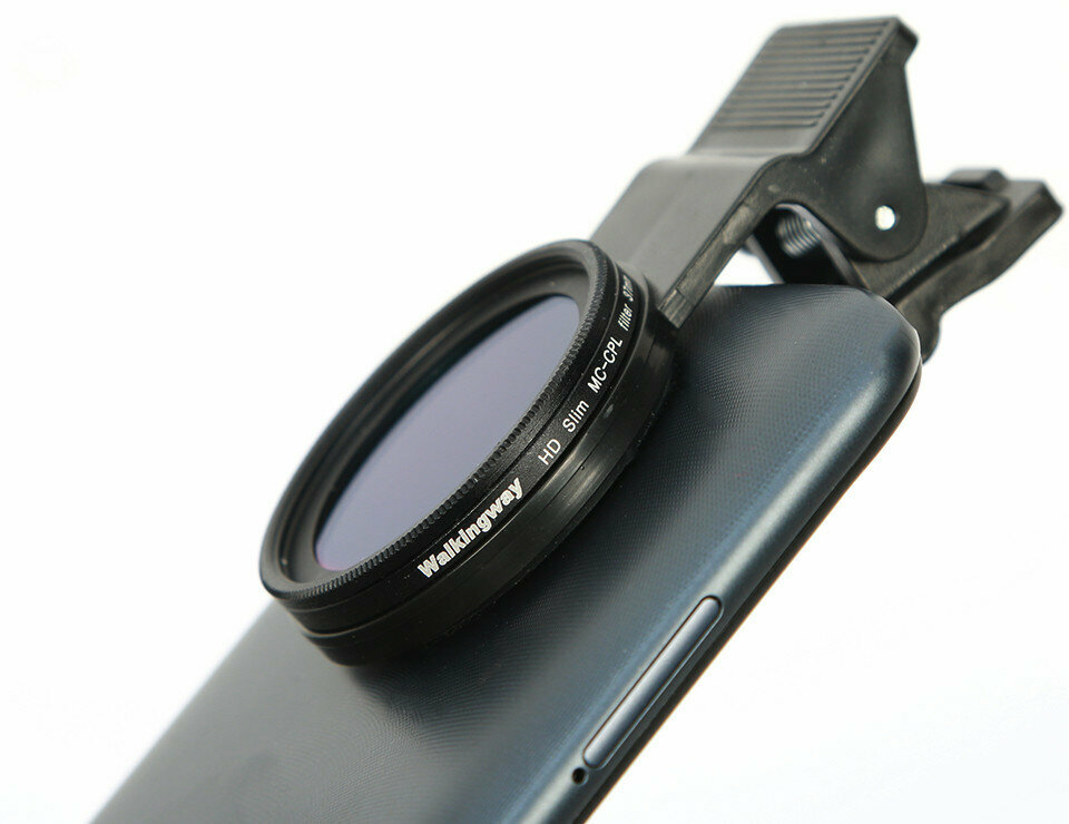 Поляризационный светофильтр CPL объектив 37 мм для камеры смартфонов и планшетов, Walkingway