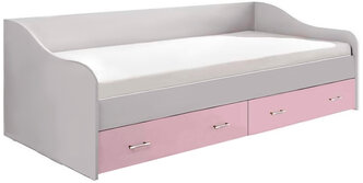 Кровать для ребенка Миф Вега FASHION белый / розовый 203.2х95.2х65 см