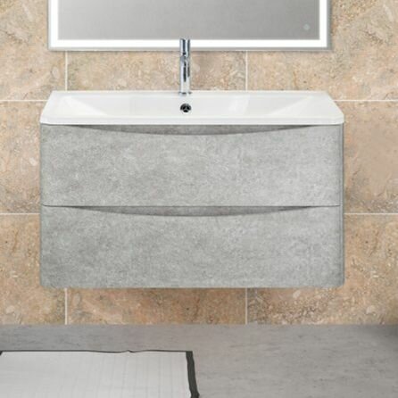 Тумба с раковиной BelBagno Acqua 80 cemento verona grigio