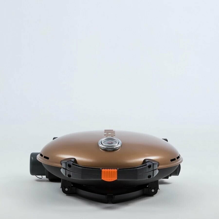 Портативный газовый гриль O-GRILL 700T bicolor (Золотой) + адаптер А