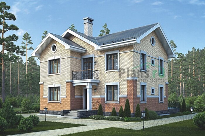 Проект дома Plans-55-95 (158 кв.м, газобетон, кирпич) - фотография № 1