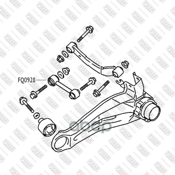 Рычаг Задней Подвески L=R Dodge Caliber/Jeep Compass/Mitsubishi Outlander I Fixar Fq0928 Dodge Caliber/Jeep Compass/Mitsubish...