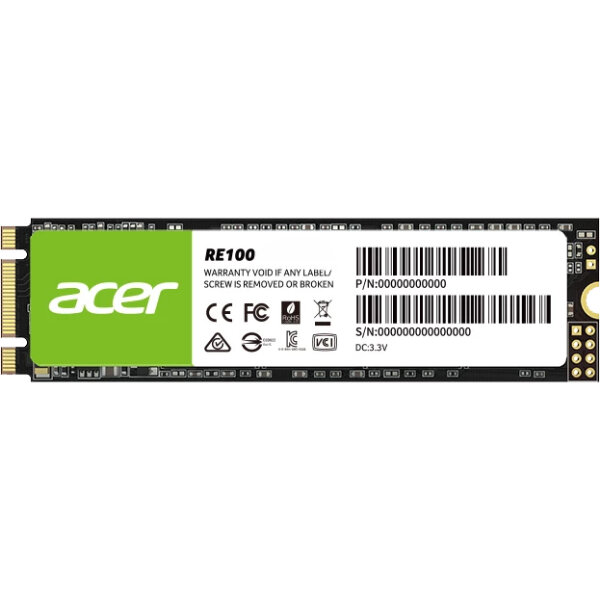 Твердотельный накопитель SSD M.2 128 GB Acer RE100 BL.9BWWA.112 SATA