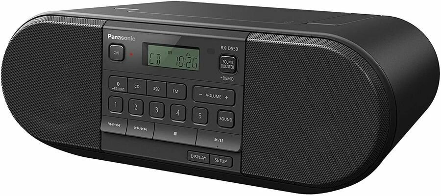 Аудиомагнитола Panasonic RX-D550E-K черный