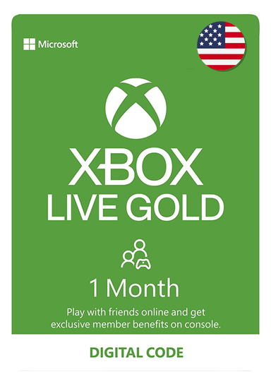 Xbox Game Pass Live подписка Xbox Game Pass Gold регион US 1 месяц