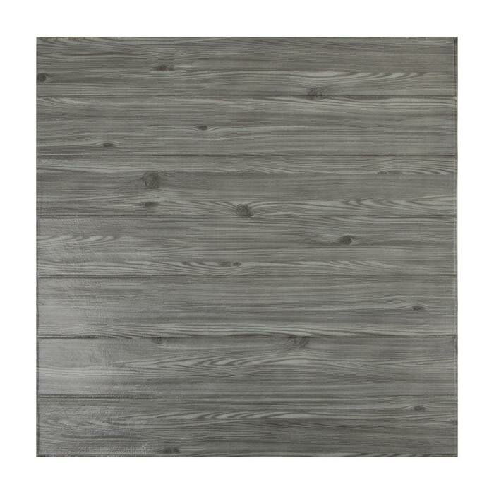 фото Самоклеящаяся ПВХ панель 3D "Серая доска" 70*77см