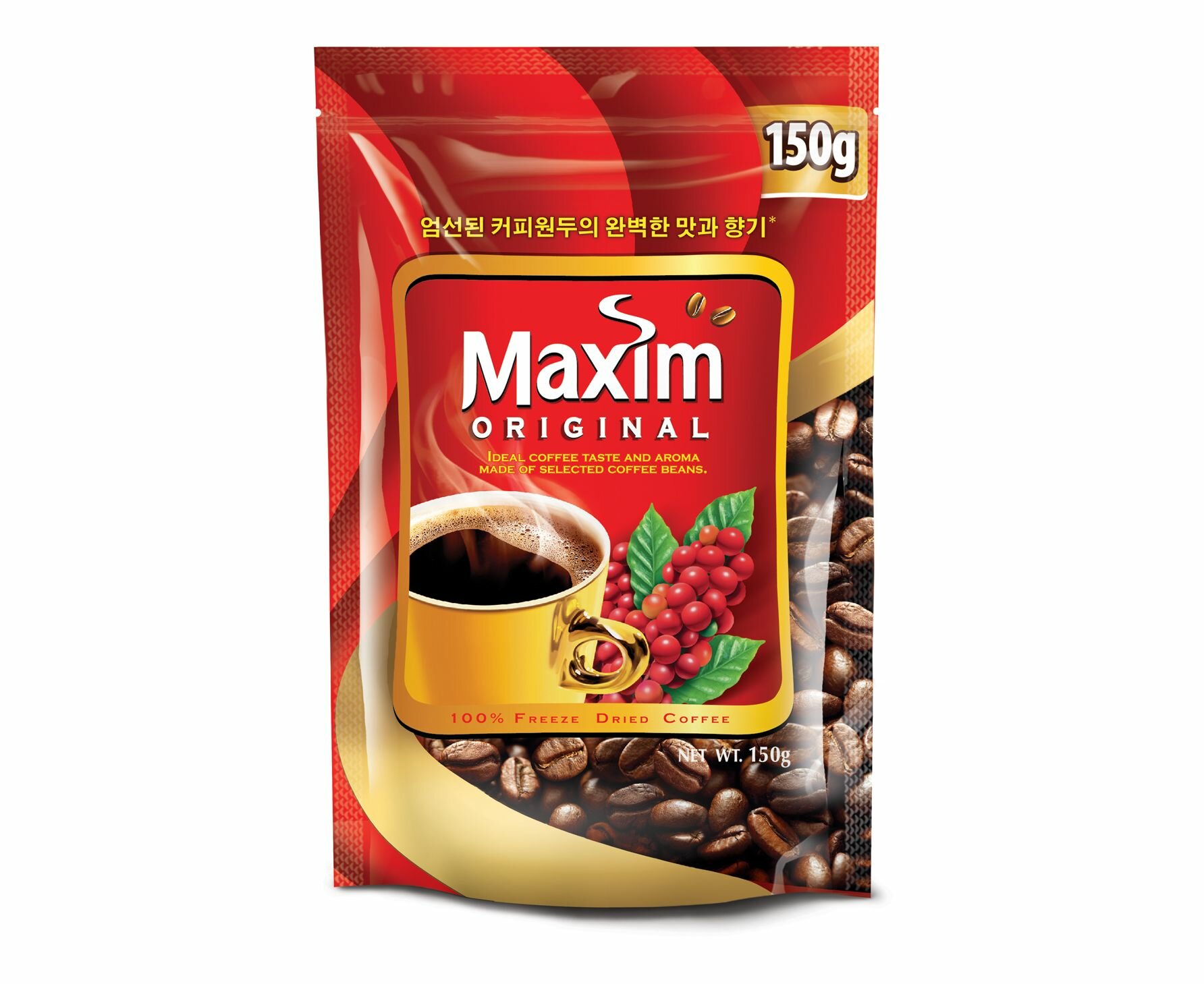 Кофе растворимый Maxim Original натуральный сублимированный, пакет, 150 г