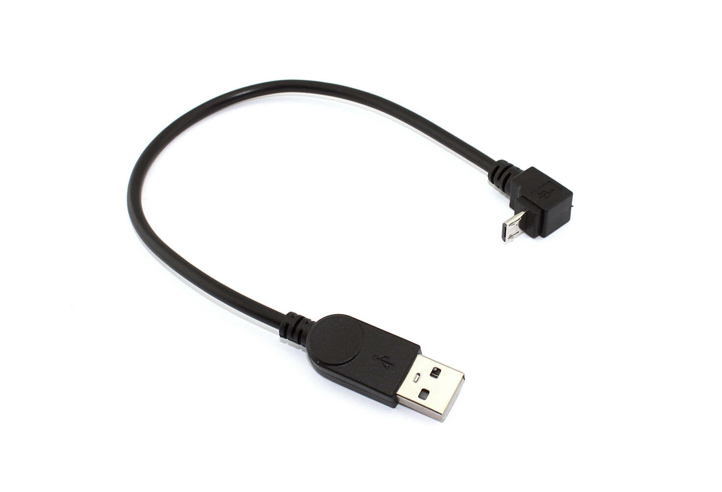 Кабель USB Type A на Micro USB угол вниз 025 м