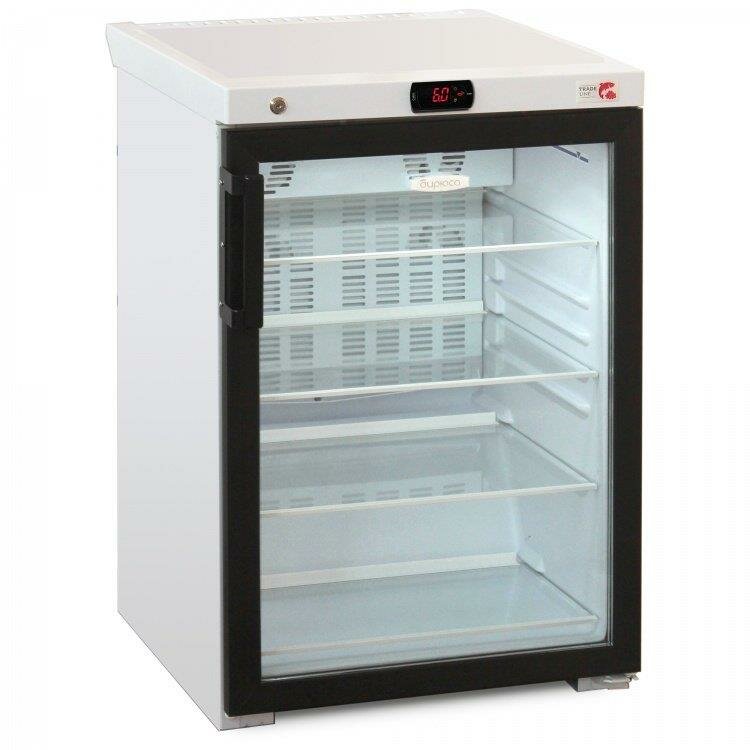 Холодильный шкаф-витрина БИРЮСА B-B154DNZ(CZV) белый черный