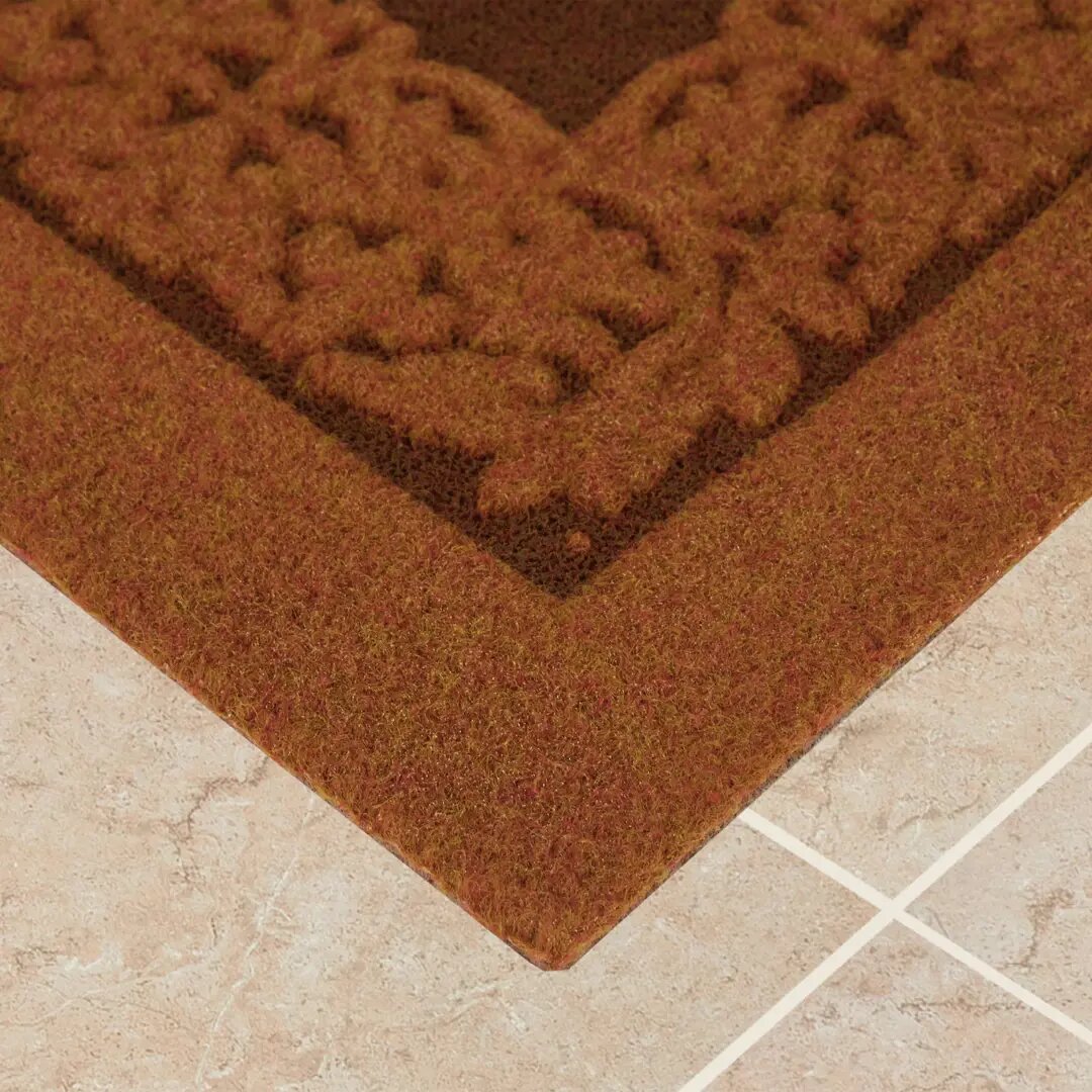 Коврик грязезащитный полипропилен/латекс 40x60 см цвет бежевый - фотография № 2
