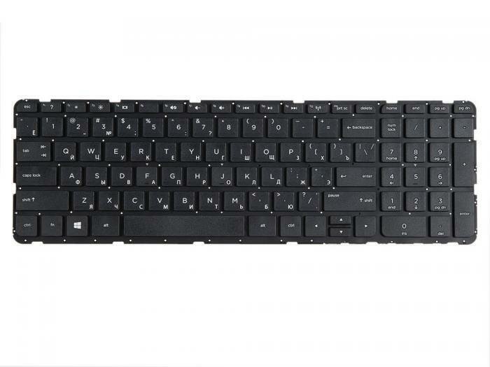 Клавиатура ZeepDeep для ноутбука HP Pavilion 15 15-e15-g 15-n 15-r 250 G3 255 G3 256 G3 черная без рамки гор. Enter