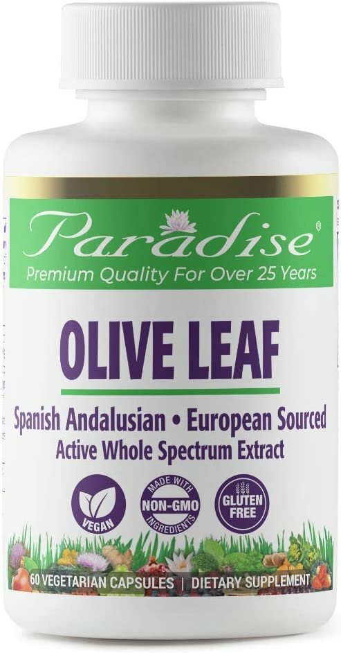 Листья оливы Paradise Herbs Olive Leaf Extract from Spanish Andalusian Olive Trees 60 Capsules
