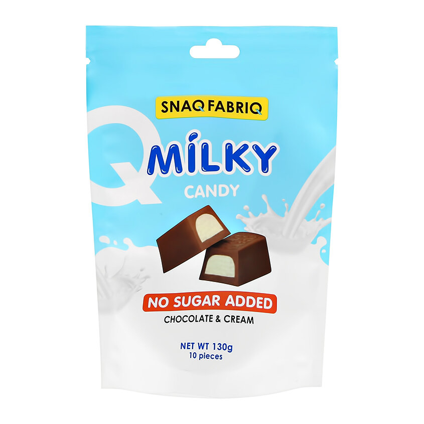 Молочный шоколад `SNAQ FABRIQ` со сливочной начинкой 130 г - фотография № 1