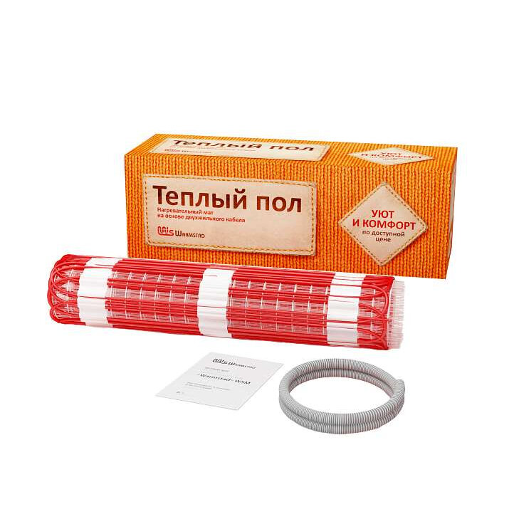 фото Комплект "Теплый пол" (мат) WSM 100Вт/0.65кв.м, WARMSTAD 2206160 (1 шт.)