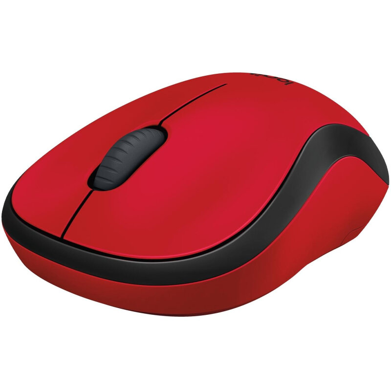 Мышь компьютерная Logitech USB WRL M221 SILENT RED 910-004884