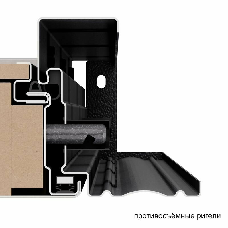 Дверь входная для квартиры Torex Comfort X 950х2050 правый, тепло-шумоизоляция, антикоррозийная защита, замки 4-ого класса, черный/бежевый - фотография № 10