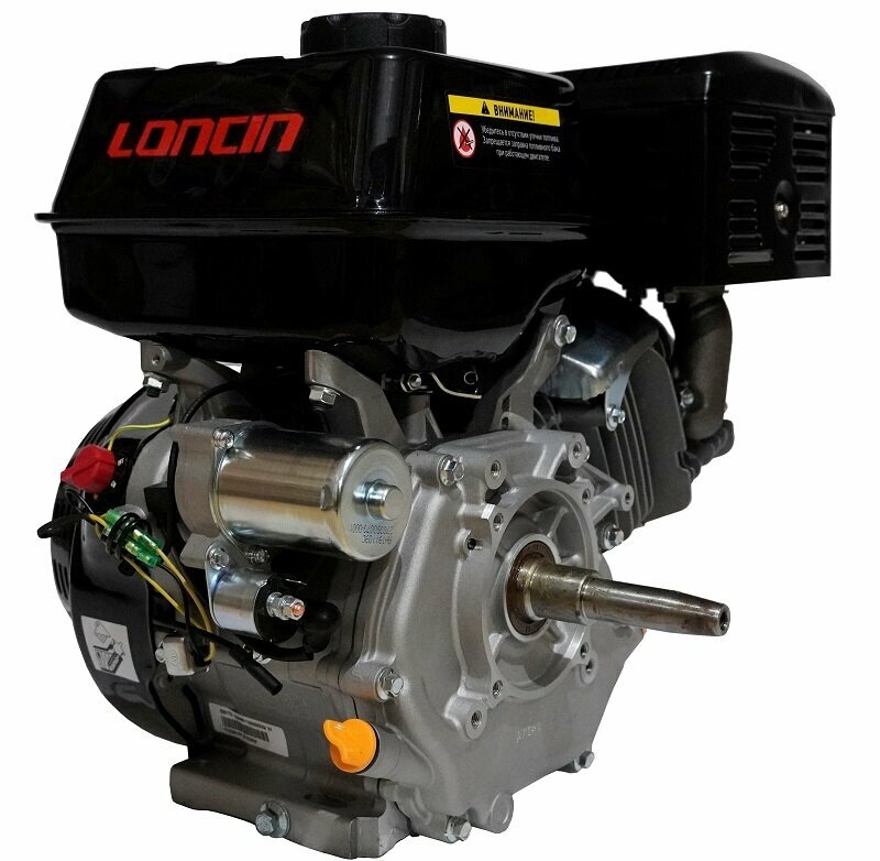 Двигатель для садовой техники Loncin G420FD (L type) конусный вал 105.95мм - фотография № 4